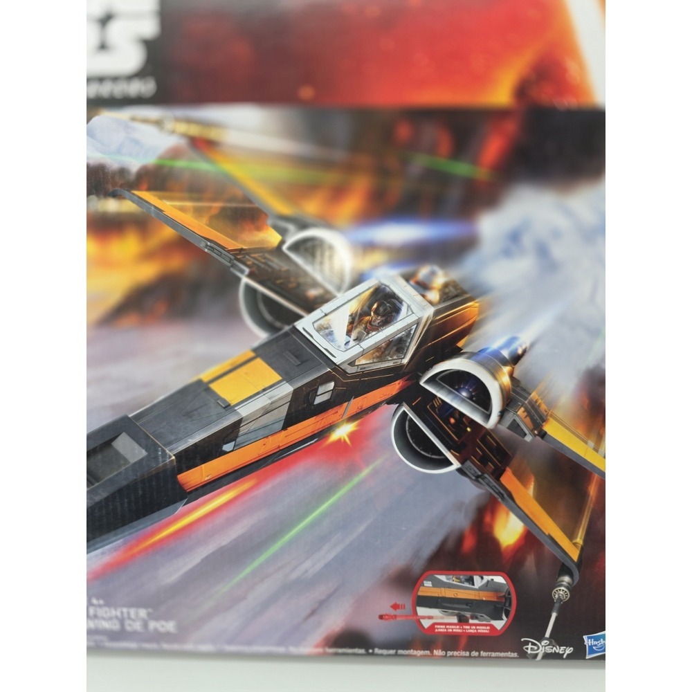 Hasbro 2015 STAR WARS THE FORCE AWAKENS POE'S X-WING FIGHTER w/ POE New! SEALED - Picture 3 of 13